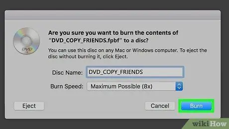 Kopírování disků DVD v systému Mac OS X Krok 13