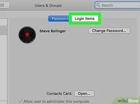 Interrompere l'apertura di un'applicazione all'avvio con Mac OS X Passaggio 4