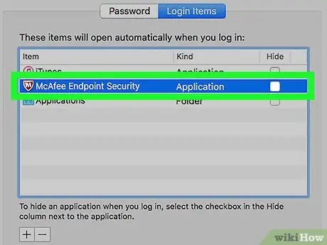 Interrompere l'apertura di un'applicazione all'avvio con Mac OS X Passaggio 5