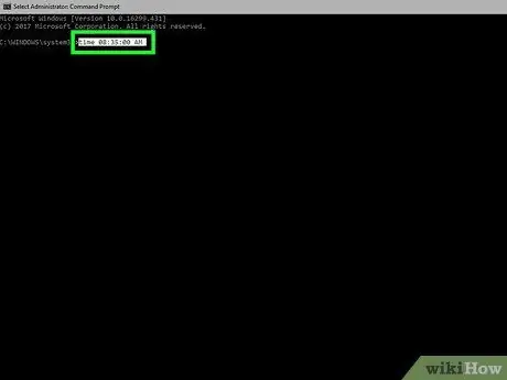 Módosítsa a számítógép idejét és dátumát a parancssor használatával 12. lépés