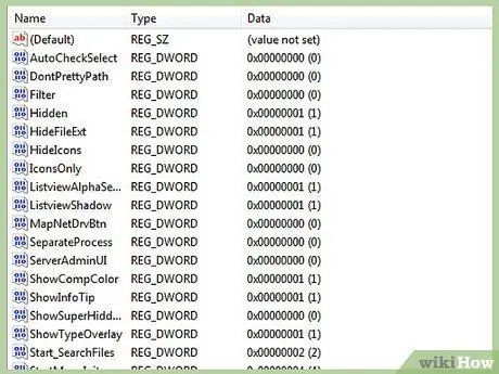 Pokaži skrite datoteke v sistemu Windows 7 34. korak