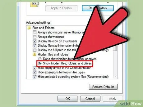 Show Hidden Files in Windows 7 Step 7