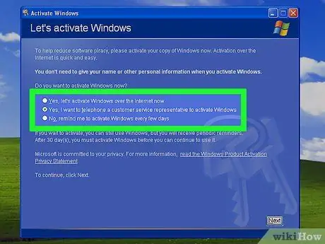 Aktivujte Windows XP Krok 10