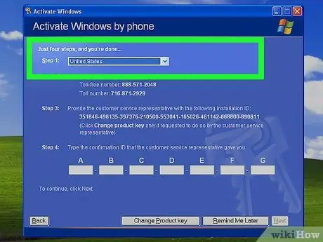 A Windows XP aktiválása 11. lépés