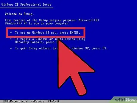 Windows XP चरण 5 स्थापित करें