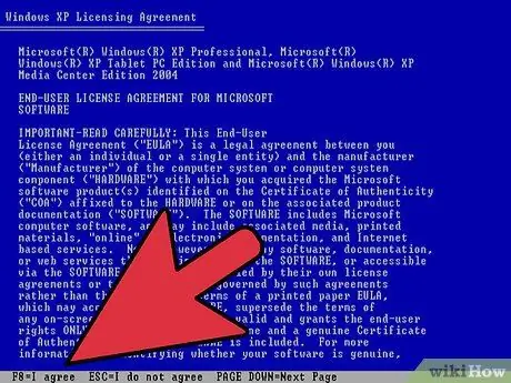 Windows XP Adım 6'yı yükleyin