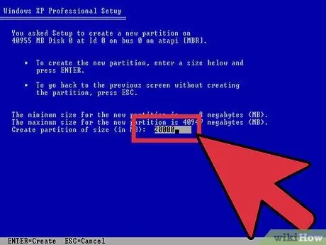 Installera Windows XP Steg 8