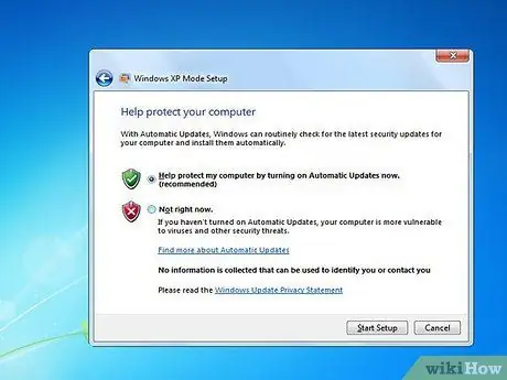 Инсталирайте режим Windows XP в Windows 7 Стъпка 15