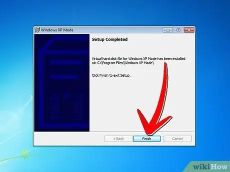 Installer Windows XP -tilstand i Windows 7 Trin 8