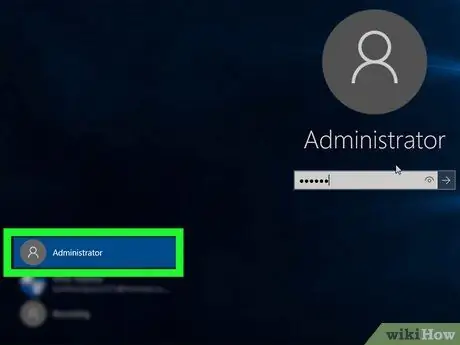 Inicieu la sessió com a administrador al Windows 10 Pas 5