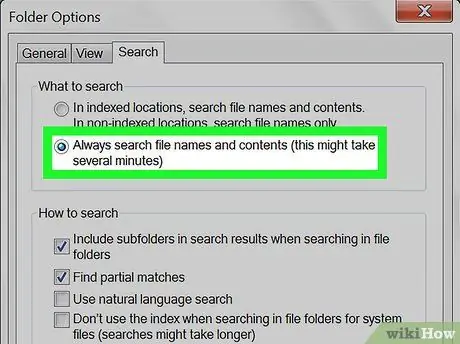 اجعل Windows 7 Search File Contents الخطوة 9