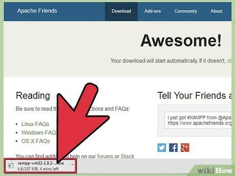 Įdiekite „XAMPP“, skirtą „Windows“, 3 veiksmas