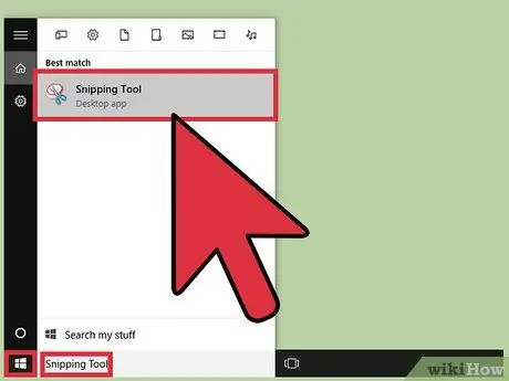 Microsoft Windows Adım 12'de Snipping Tool ile Ekran Görüntüsü Alın