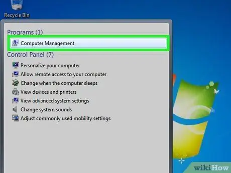 Sabit Diskinizi Windows 7 -də Bölün Adım 1