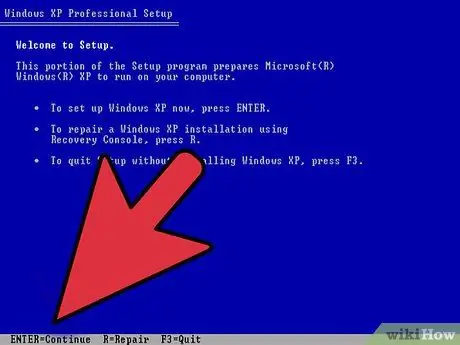 'Atlikite „Windows XP“„Remonto diegimą“6 veiksmą