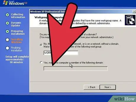 'Tehke Windows XP "remondi install" 9. samm