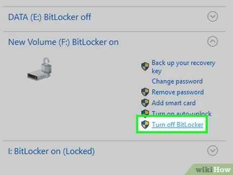 BitLocker -ni o'chiring 11 -qadam