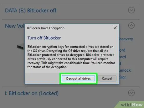 Izslēdziet BitLocker 12. darbību