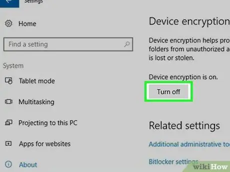 Matikan BitLocker Langkah 5