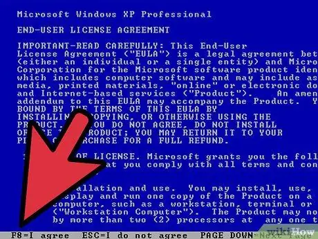 Formatați unitatea C pe un Windows XP SP2 Pasul 5