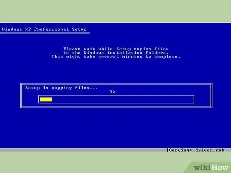 Formatați unitatea C pe un Windows XP SP2 Pasul 8