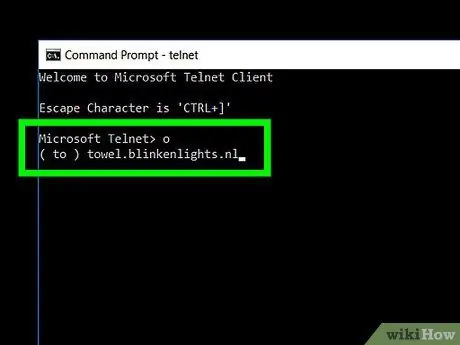 Urmăriți Star Wars la Command Prompt Pasul 10