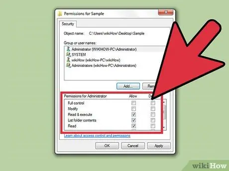 Modifier les autorisations de fichiers sur Windows 7 Étape 20