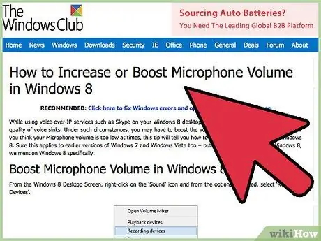 Set Up a Mic in Windows 8 Step 12