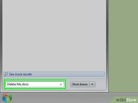 Delete a File Using Command Prompt Step 1