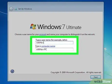 Namestite Windows 7 (začetniki) 50. korak