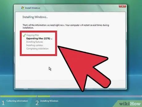 Įdiekite „Windows Vista“14 veiksmas