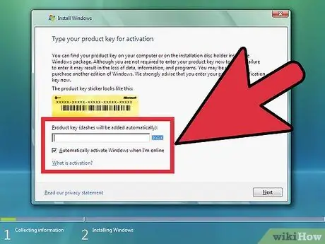 Installera Windows Vista Steg 9