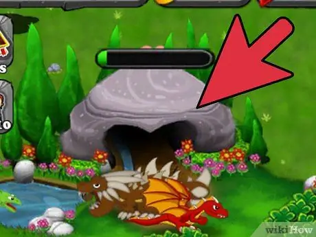 Audzējiet zelta pūķi DragonVale 1. solī