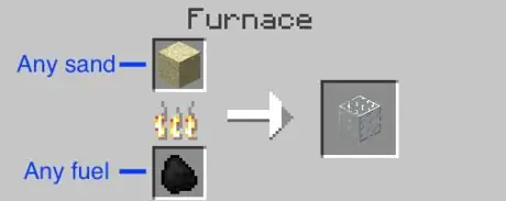 Make Glass in Minecraft Recipe