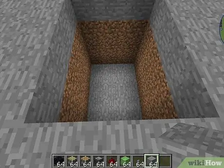 Bou 'n hysbak in Minecraft Stap 2