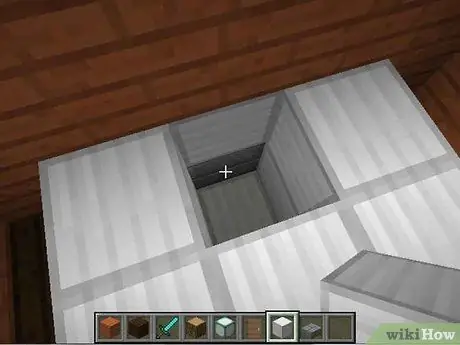 Maak 'n badkamer in Minecraft Stap 3