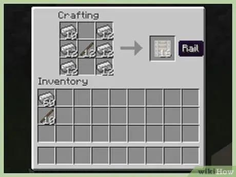 Crea un carrello da mine in Minecraft Passaggio 11