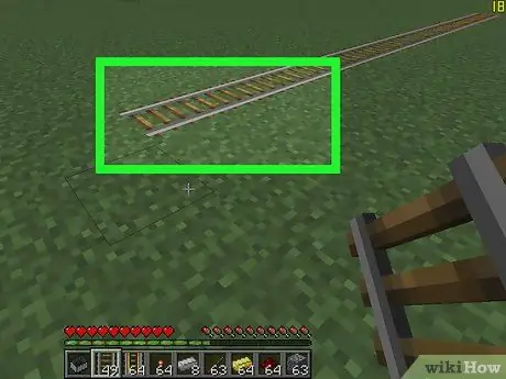 Bouw een spoorwegsysteem op Minecraft Stap 11