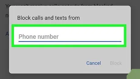 Blockera ett nummer på Android Steg 12
