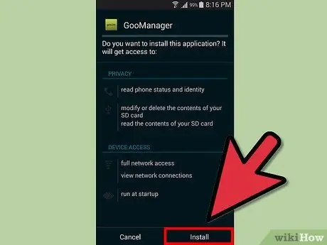 Instale uma ROM personalizada no Android Etapa 9