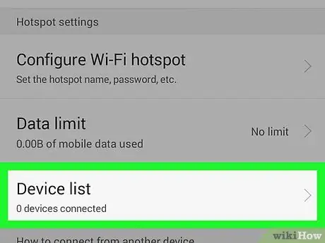 Android 4 -də Hotspot -a Kimlərin Bağlandığını Görün