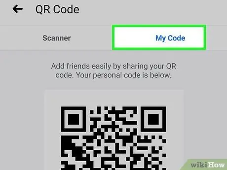 از قدم های QR در فیس بوک در Android مرحله 11 استفاده کنید