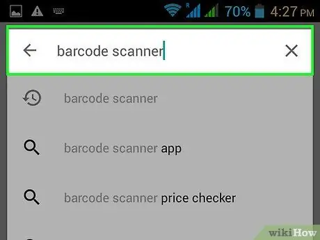 I-scan ang Mga Barcode Sa Isang Android na Telepono Gamit ang Barcode Scanner Hakbang 3