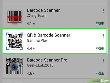 Scansiona i codici a barre con un telefono Android utilizzando lo scanner di codici a barre Passaggio 4