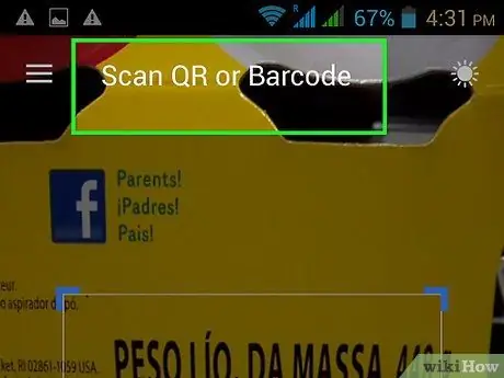 Escanejar codis de barres amb un telèfon Android mitjançant l'escàner de codis de barres Pas 8