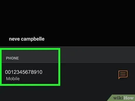 Leidke oma telefoninumber Androidis - 4. samm
