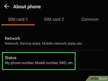 Leidke oma telefoninumber Androidis - samm 7