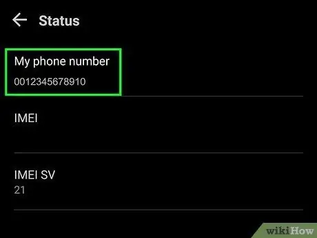 Find Your Phone Number on Android Step 8