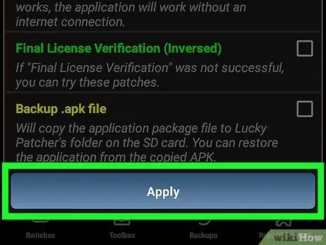 Android 7 -де Lucky Patcher бағдарламасын қолданыңыз