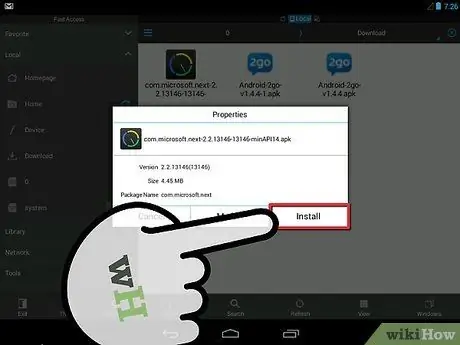 Instalar aplicaciones de Android manualmente Paso 12